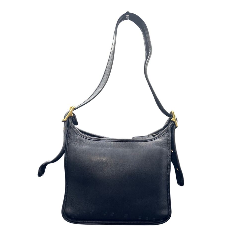 Vintage 1997 Coach 9966 Legacy Zip Black Leather Shoulder Bag USA Made